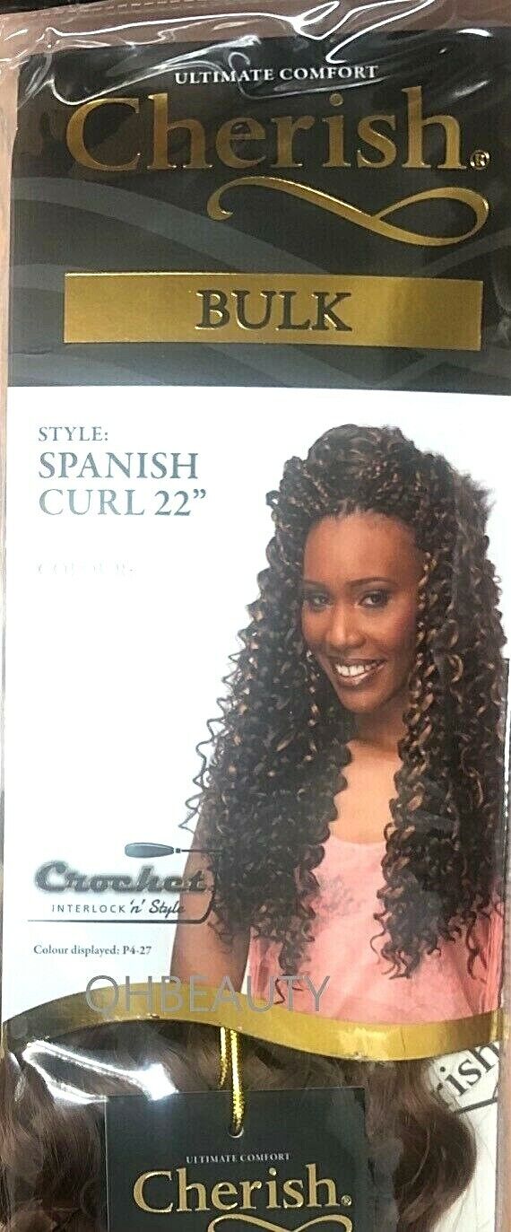 Cherish Bulk Synthetic Long Curly Hair Extension Braid - Spanish Curl 22 Inch