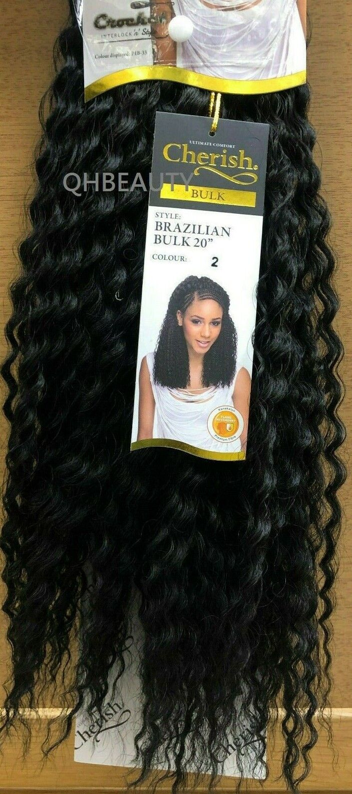 Cherish Synthetic Crochet Braid Curly Hair Extension Style - Brazilian Bulk 20"