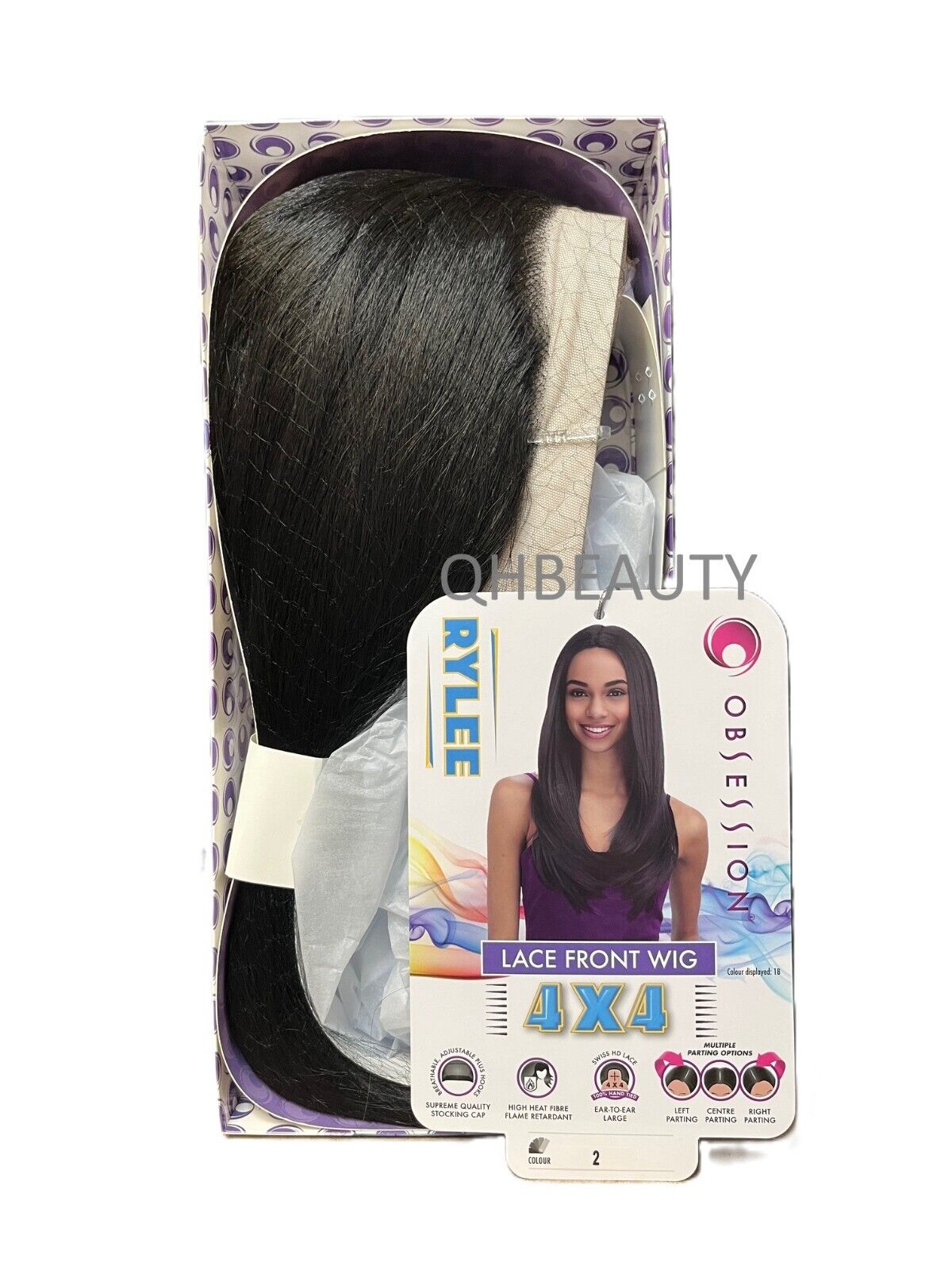 Obsession Synthetic Swiss HD 4x4 Lace Front Free Part Layered Hair Wig - RYLEE