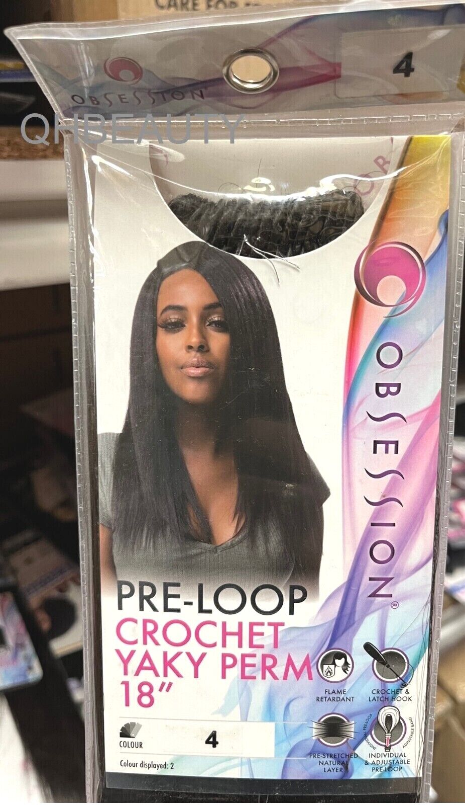 Obsession Synthetic Braid Hair Extension - PRE LOOP CROCHET YAKY PERM 18 INCHES