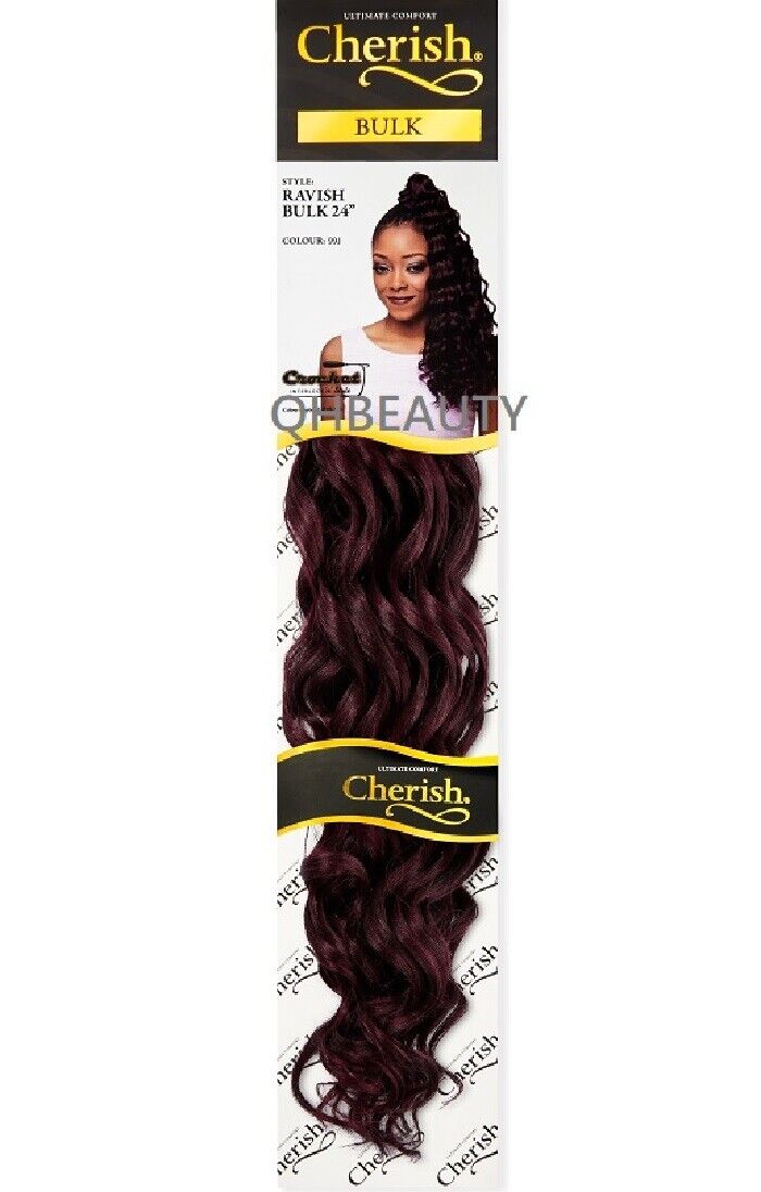 CHERISH SYNTHETIC CROCHET LONG CURLY HAIR EXTENSION BRAIDS - RAVISH 24 inch