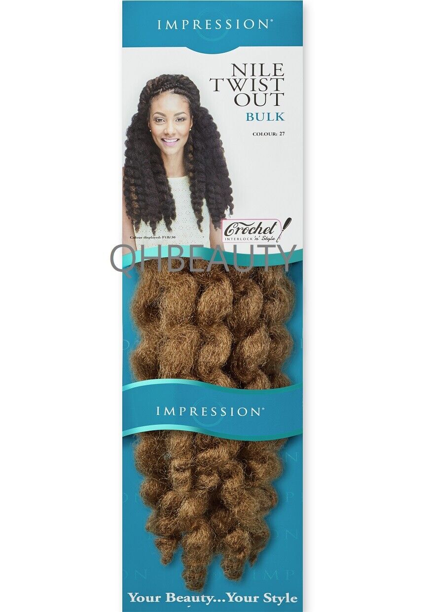 IMPRESSION SYNTHETIC AFRO CUBAN BULK HAIR EXTENSION BRAIDS - NILE TWIST OUT