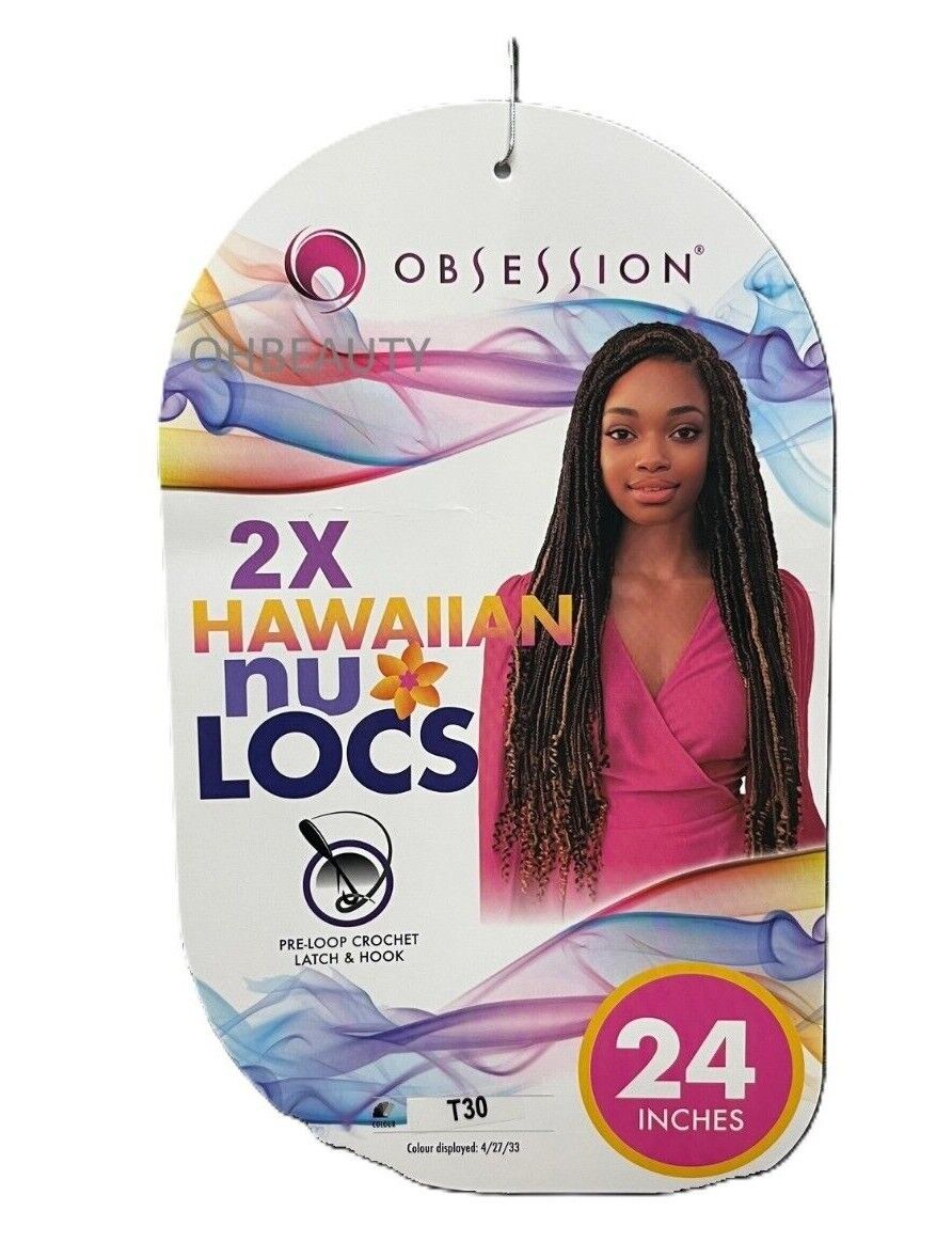 Obsession Synthetic Crochet Pre Loop Braid Hair Extension - HAWAIIAN NU LOCS 24