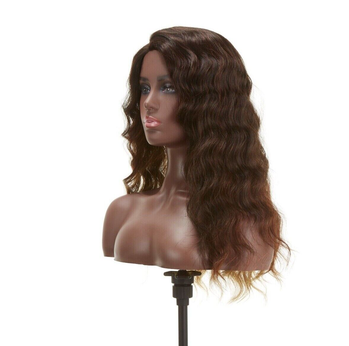 Impression Synthetic Invisible L Part Lace Curly Hair Wig - Alicia