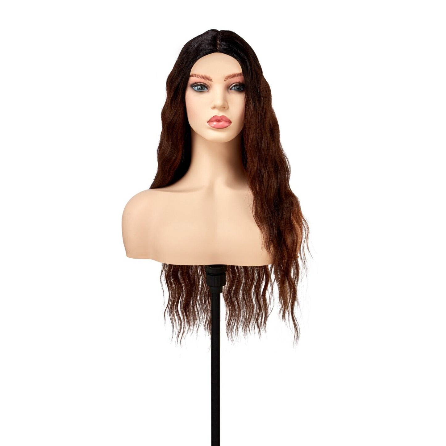 OBSESSION LACE FRONT HUMAN HAIR FUSION NATURAL BODWAVE CURLY HAIR WIG - CHELSEA