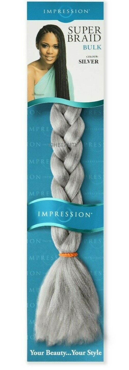 Impression Synthetic Natural Long Ultra Crochet Hair Extensions Super Braid 86"