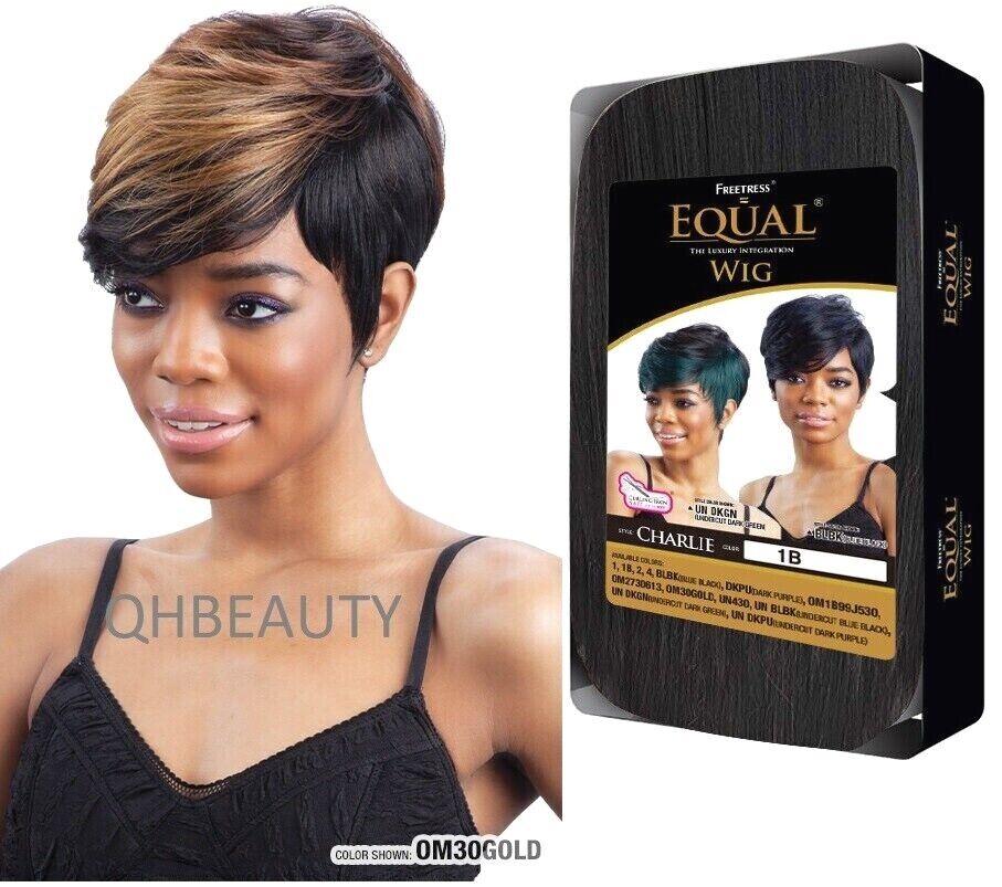 FREETRESS EQUAL SYNTHETIC SOFT TEXTURE SHORT LAYERED HAIR WIG - CHARLIE