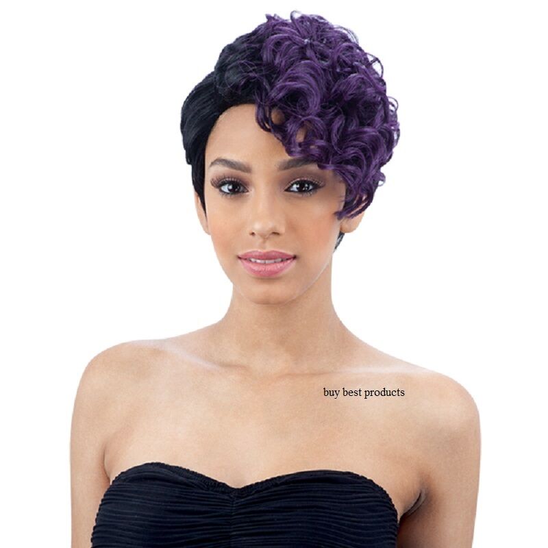 Freetress Equal Synthetic Curly Extreme Side Part HAIR Wig - VINCE