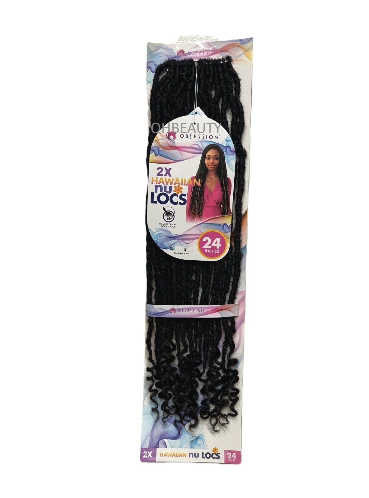 Obsession Synthetic Crochet Pre Loop Braid Hair Extension - HAWAIIAN NU LOCS 24