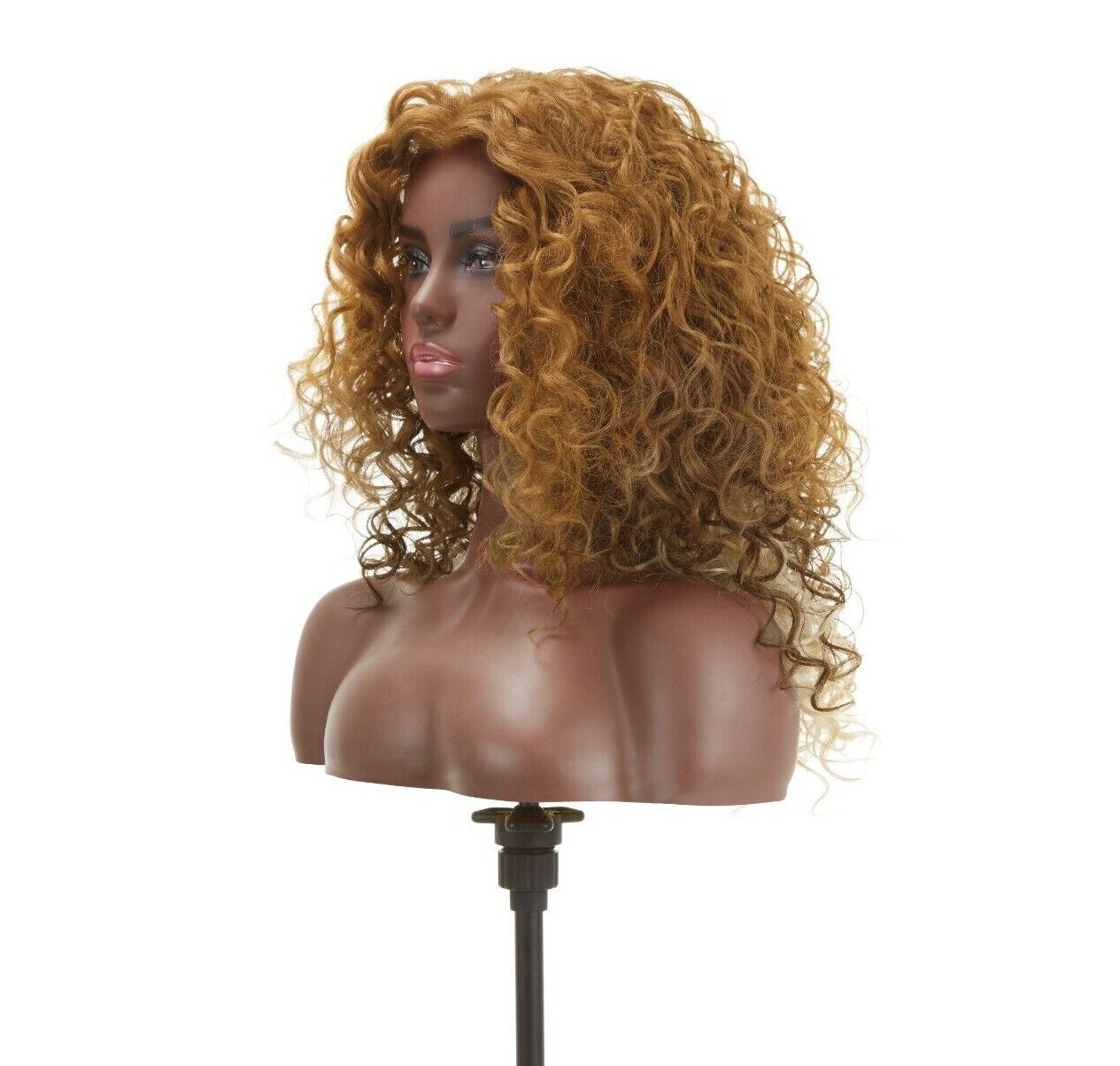 Impression Synthetic Natural Hair Line Long Curly Lace L Part Hair Wig - Emma