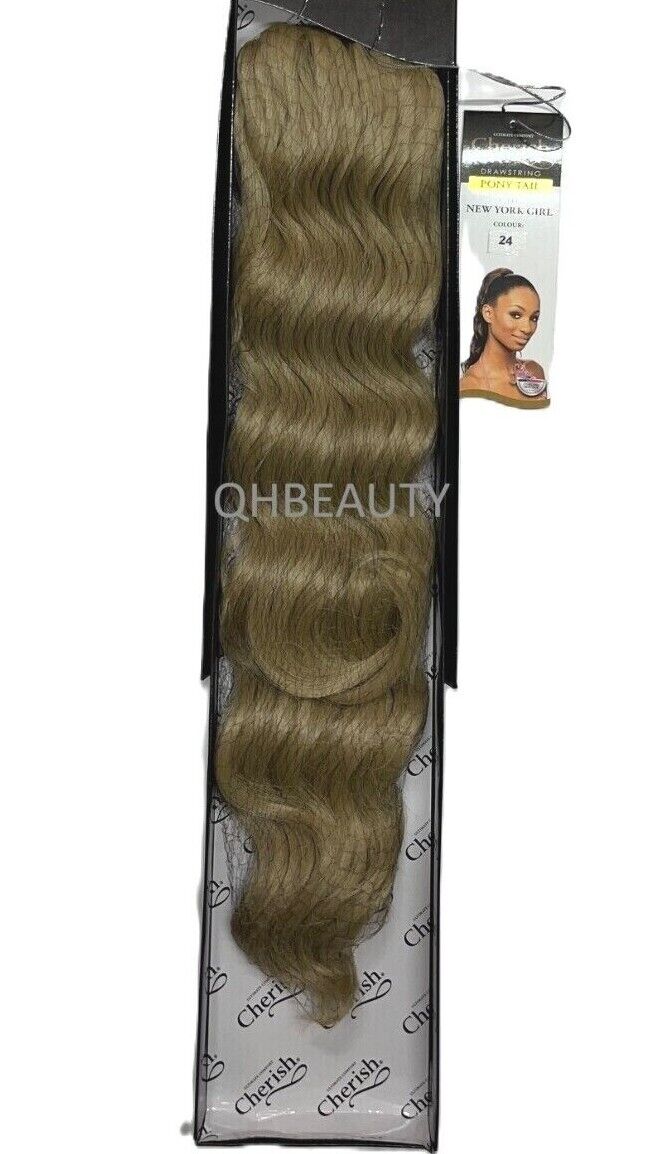 Cherish Synthetic Drawstring Long Curly Hair Extension Ponytail - New York Girl