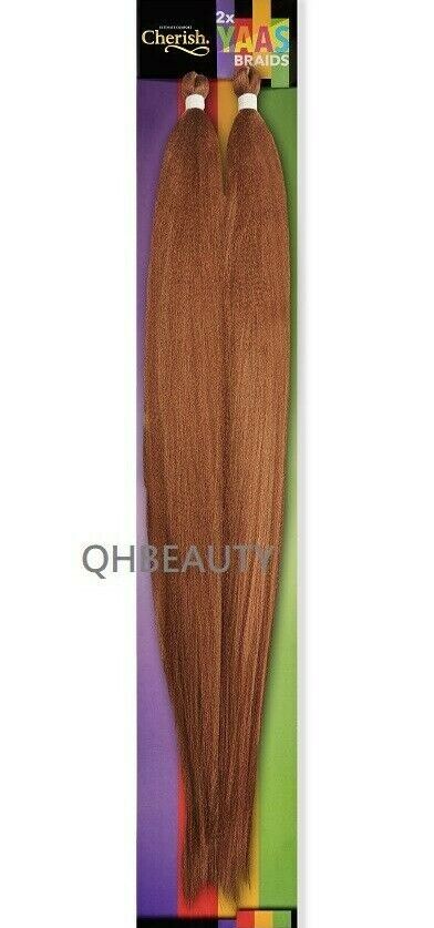 CHERISH SYNTHETIC YAKY LONG STRAIGHT HAIR EXTENSIONS 2 X YAAS BRAIDS 20'' - 28''