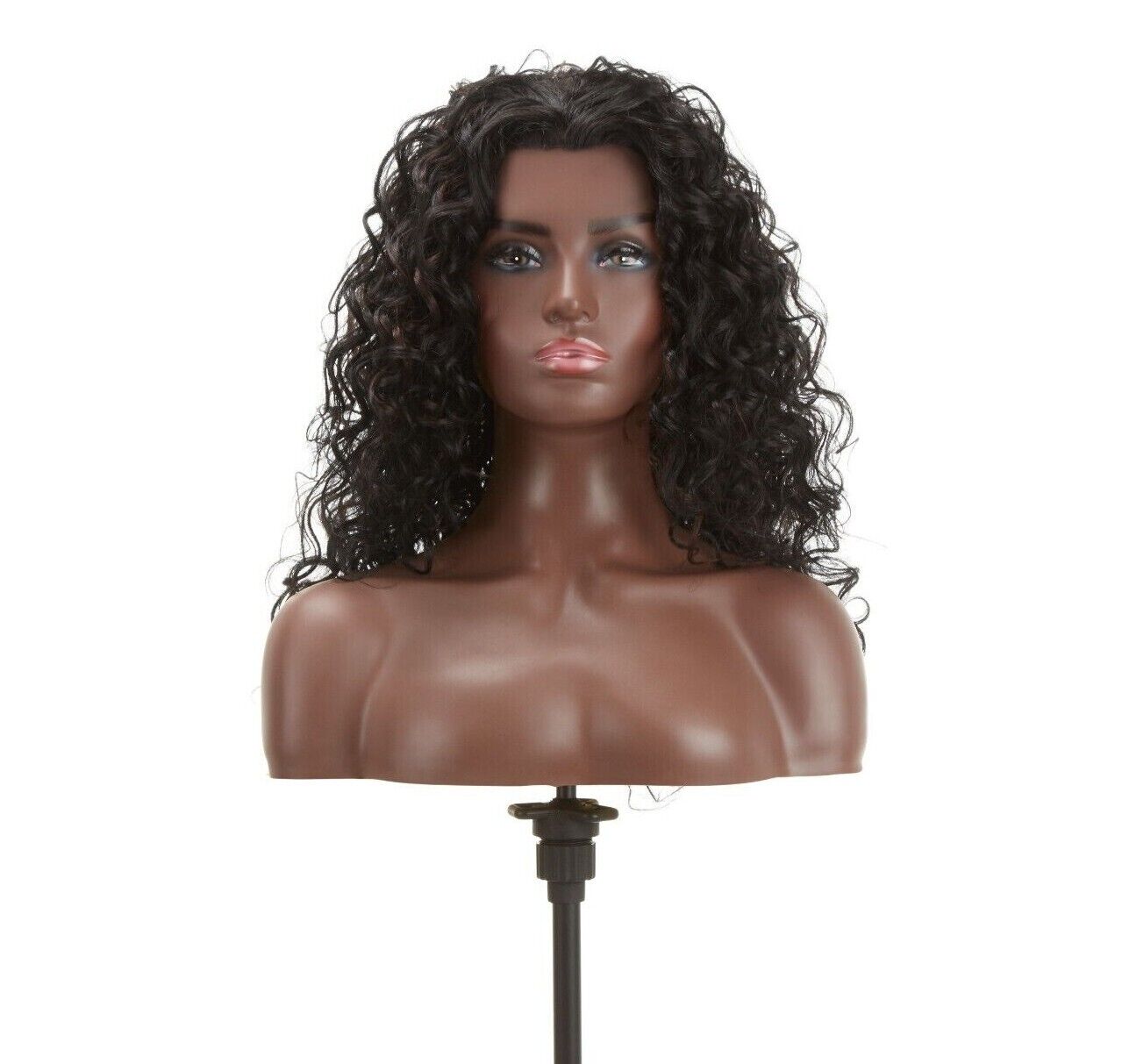 Impression Synthetic Natural Hair Line Long Curly Lace L Part Hair Wig - Emma