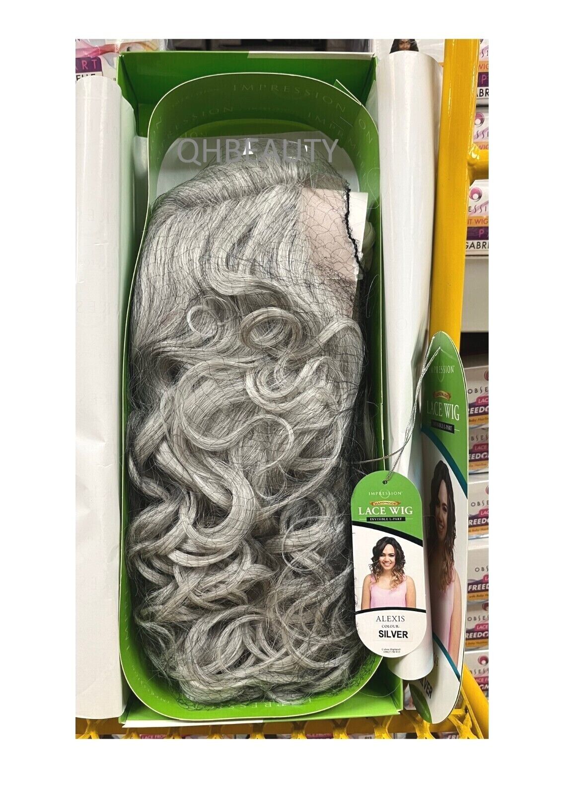 Impression Synthetic Invisible Part Lace Front Long Curly Hair Wig Alexis