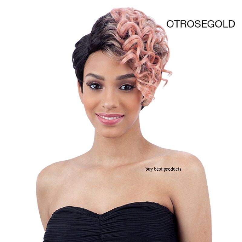 Freetress Equal Synthetic Curly Extreme Side Part HAIR Wig - VINCE