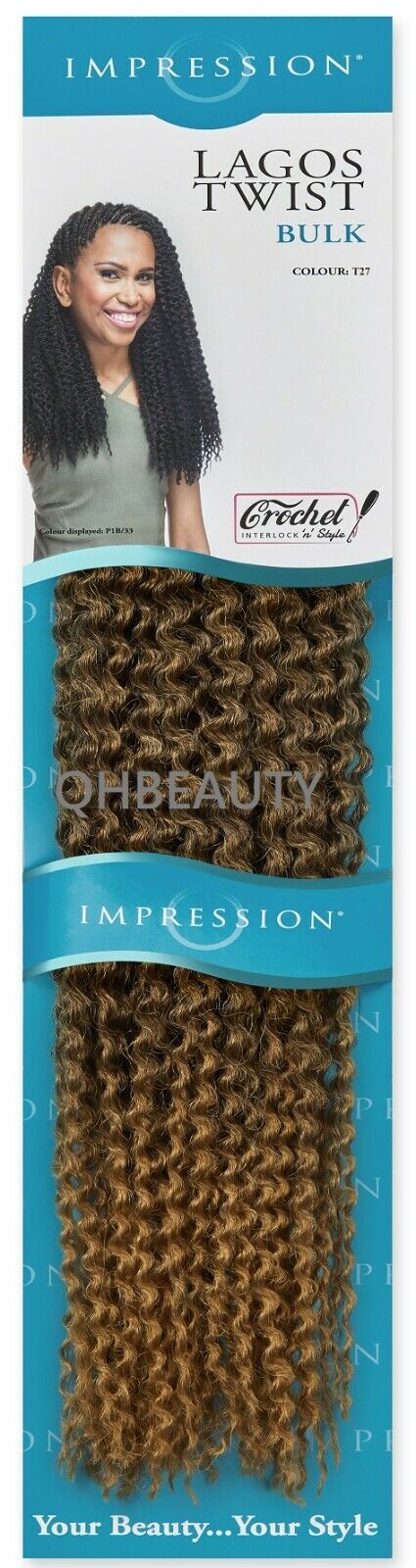 IMPRESSION SYNTHETIC HAIR EXTENSION BRAIDS - LAGOS TWIST BULK