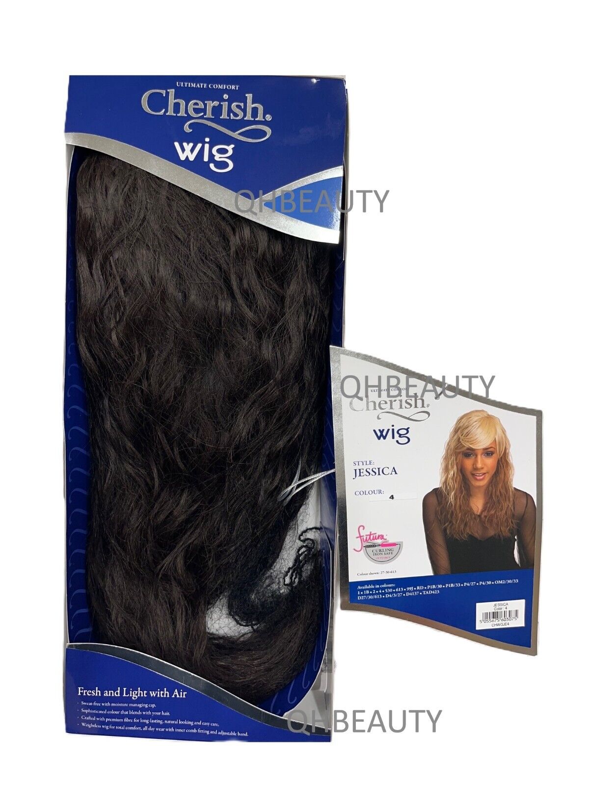 Cherish Synthetic Natural Look Long Wavy Curly Hair Wig - Jessica