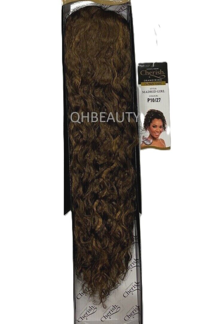 Cherish Synthetic Drawstring Curly Hair Extension Ponytail - Madrid Girl