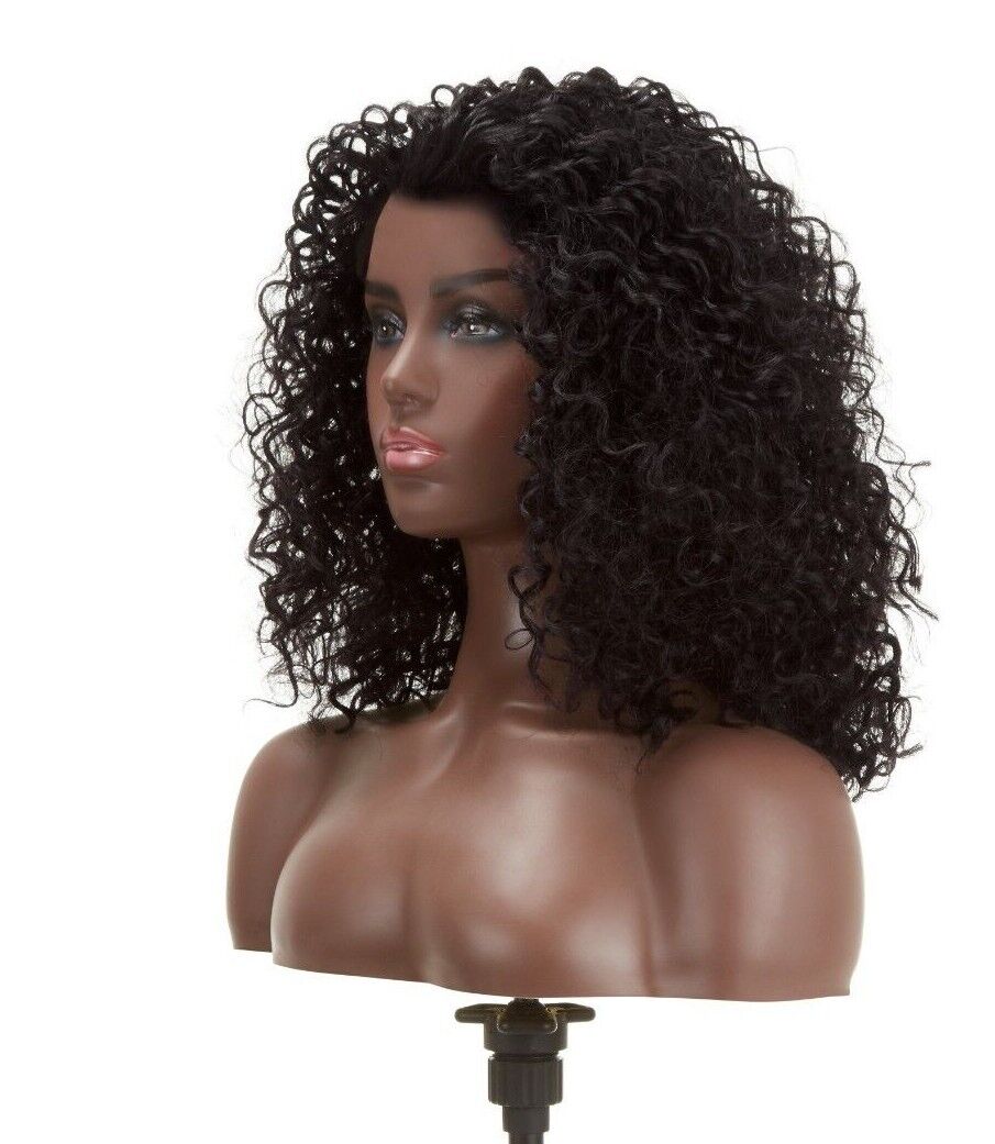 Impression Synthetic Natural Hairline Lace Front Curly Hair Wig - Asmara
