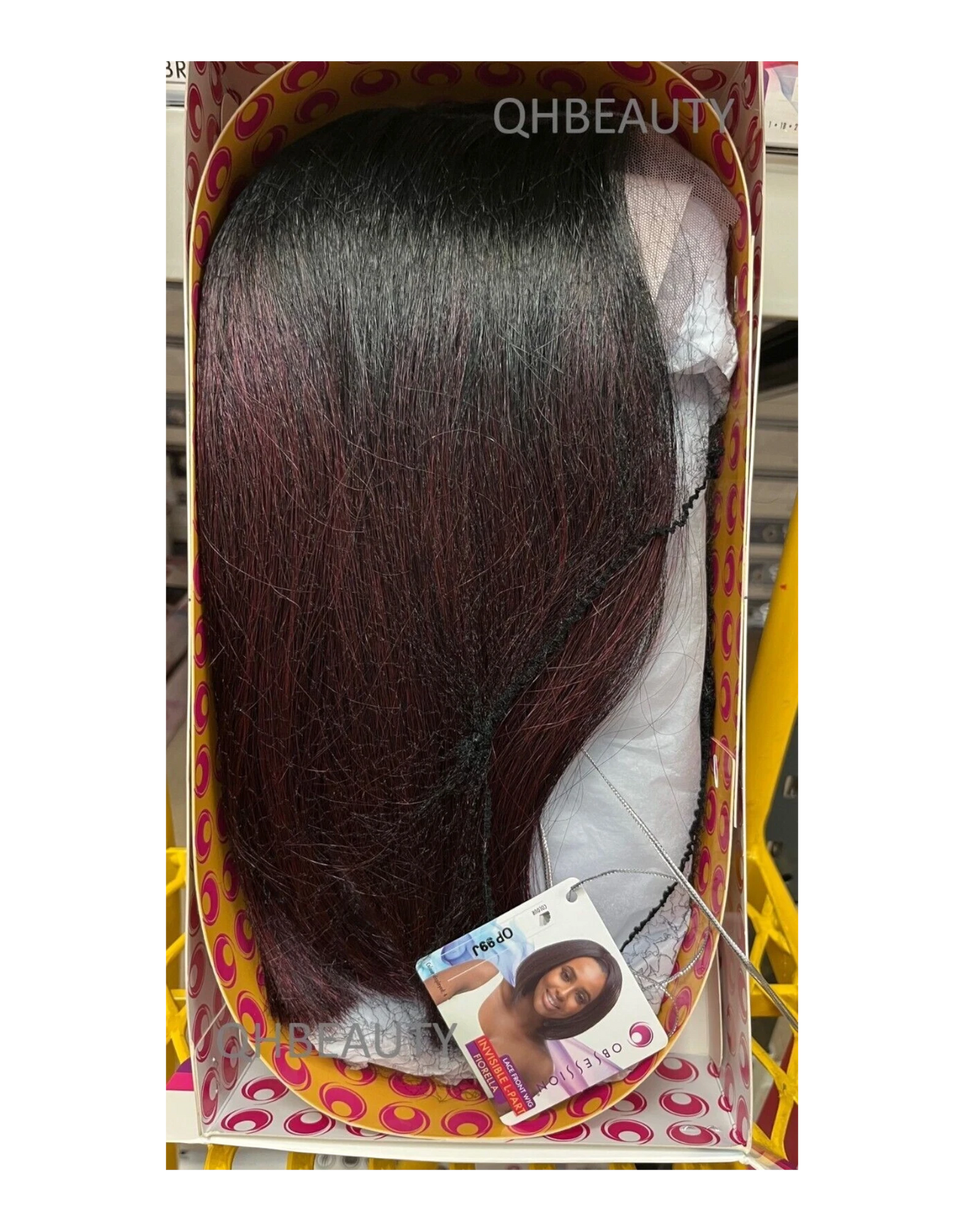 Obsession Synthetic Lace Front Free Part Hand Tied Straight Hair Wig - FIORELLA