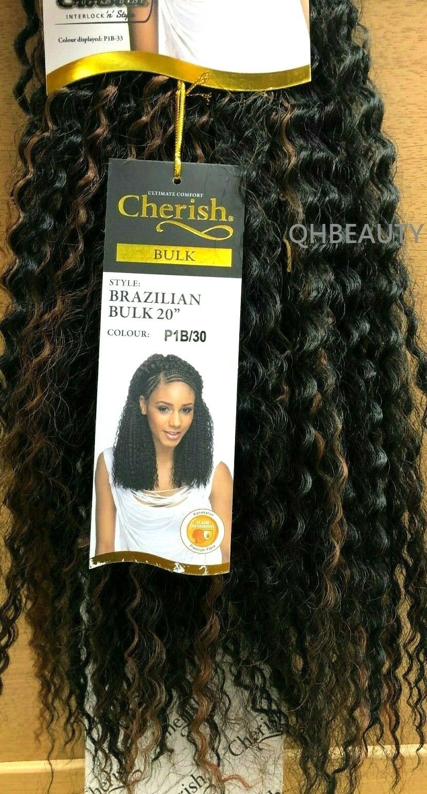 Cherish Synthetic Crochet Braid Curly Hair Extension Style - Brazilian Bulk 20"