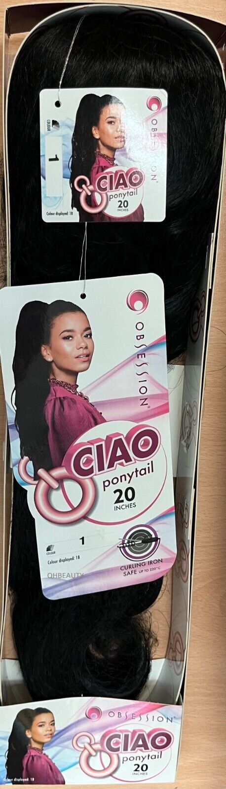 OBSESSION SYNTHETIC DRAWSTRING CURLY LONG HAIR PONYTAIL - CIAO 20"