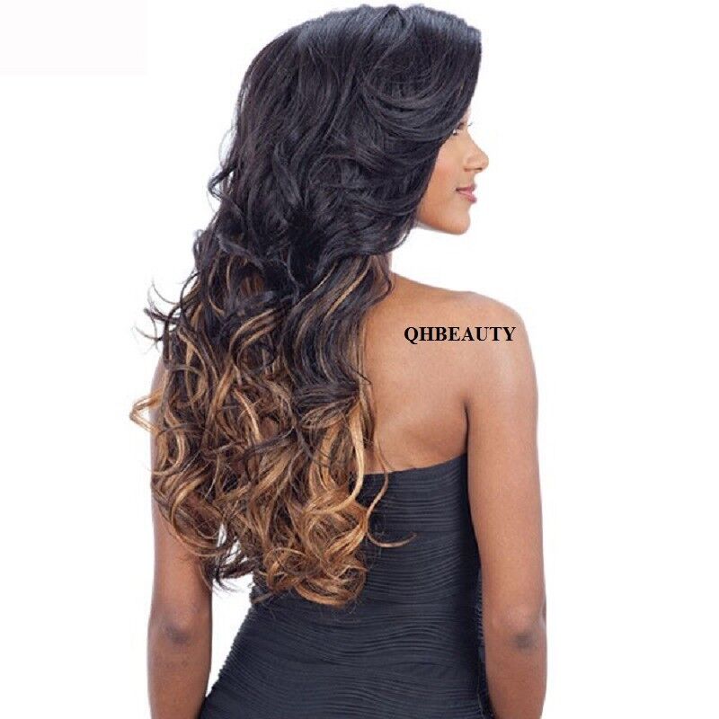 FREETRESS EQUAL SYNTHETIC 5 INCH LACE PART VOLUME LONG CURLY STYLE HAIR WIG VINA
