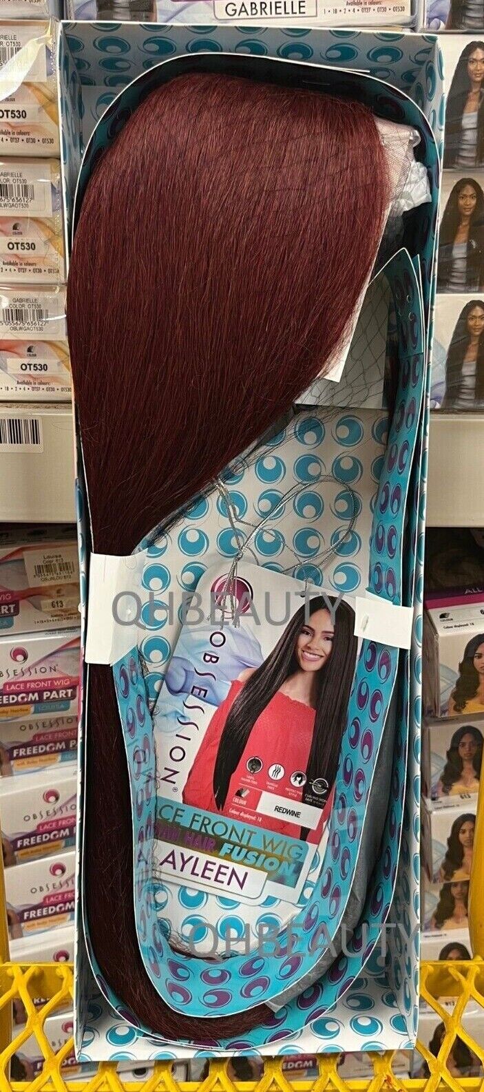OBSESSION LACE FRONT HUMAN HAIR FUSION NATURAL TEXTURE & WAVE HAIR WIG - AYLEEN