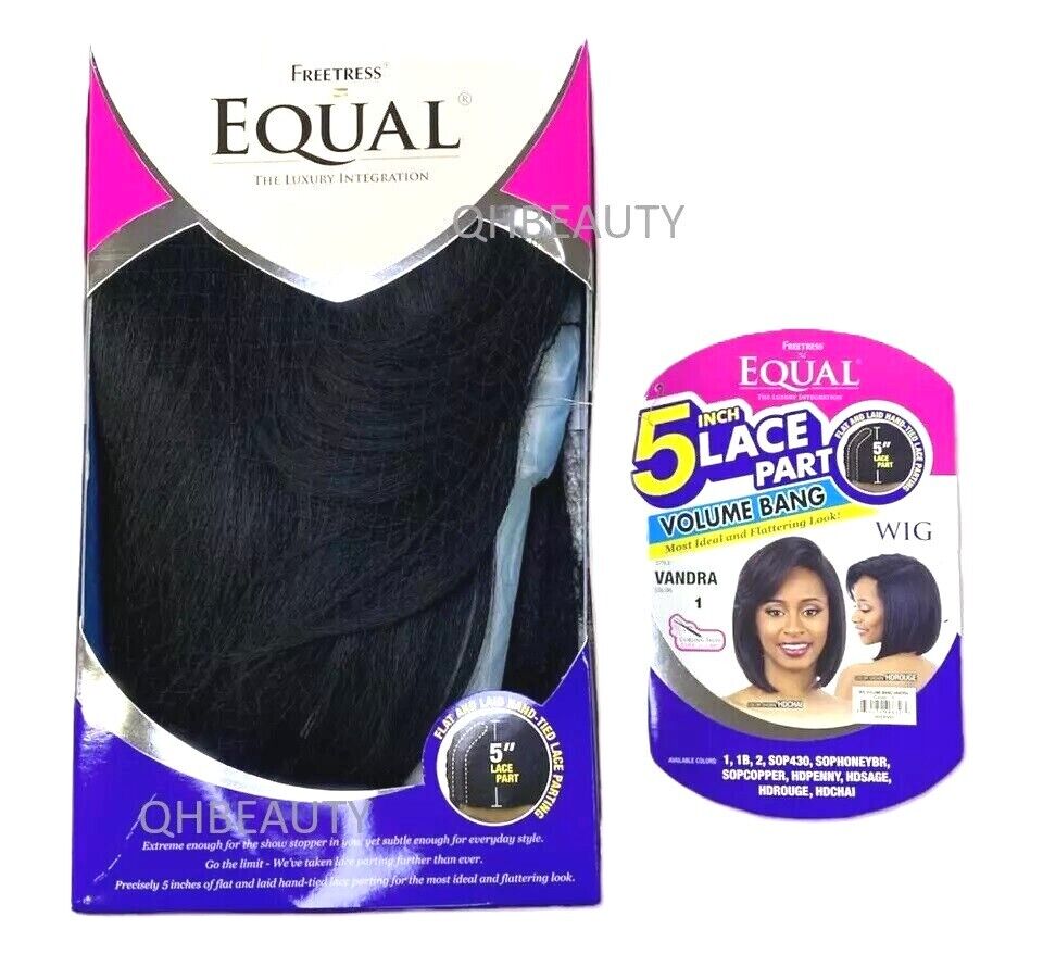 Freetress Equal Synthetic 5 Inch Part Lace front Bob Style Hair Wig - VANDRA