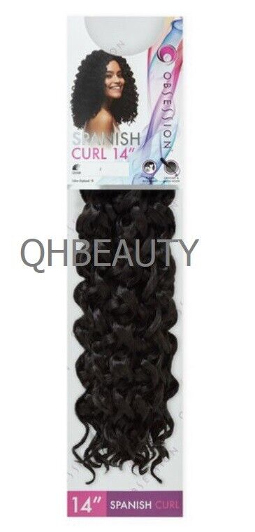 Obsession Synthetic Crochet Braid Curly Hair Extension - Spanish Curl 14 INCH