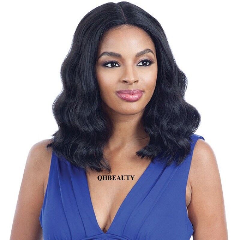 Freetress Equal Synthetic 5 Inch Lace Part Short Medium Wavy Hair Wig - MALINA