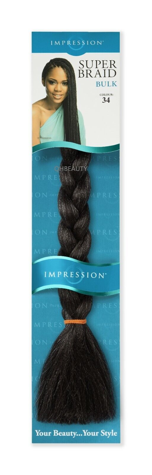 Impression Synthetic 3 X Bundle Pack Crochet Hair Extensions - Super Braid 52 "