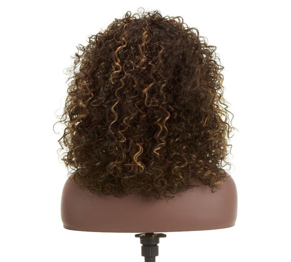 Impression Synthetic Natural Hairline Lace Front Curly Hair Wig - Asmara