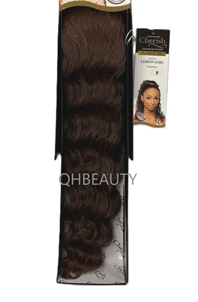 Cherish Synthetic Drawstring Curly Hair Extension Ponytail - Lisbon Girl