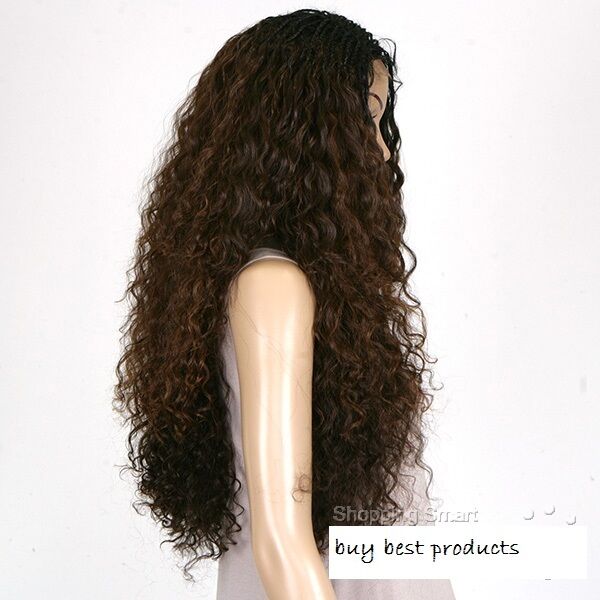 Freetress Synthetic Equal LaceFront Long Curly L Part Hair Wig Flexi Curl Braids