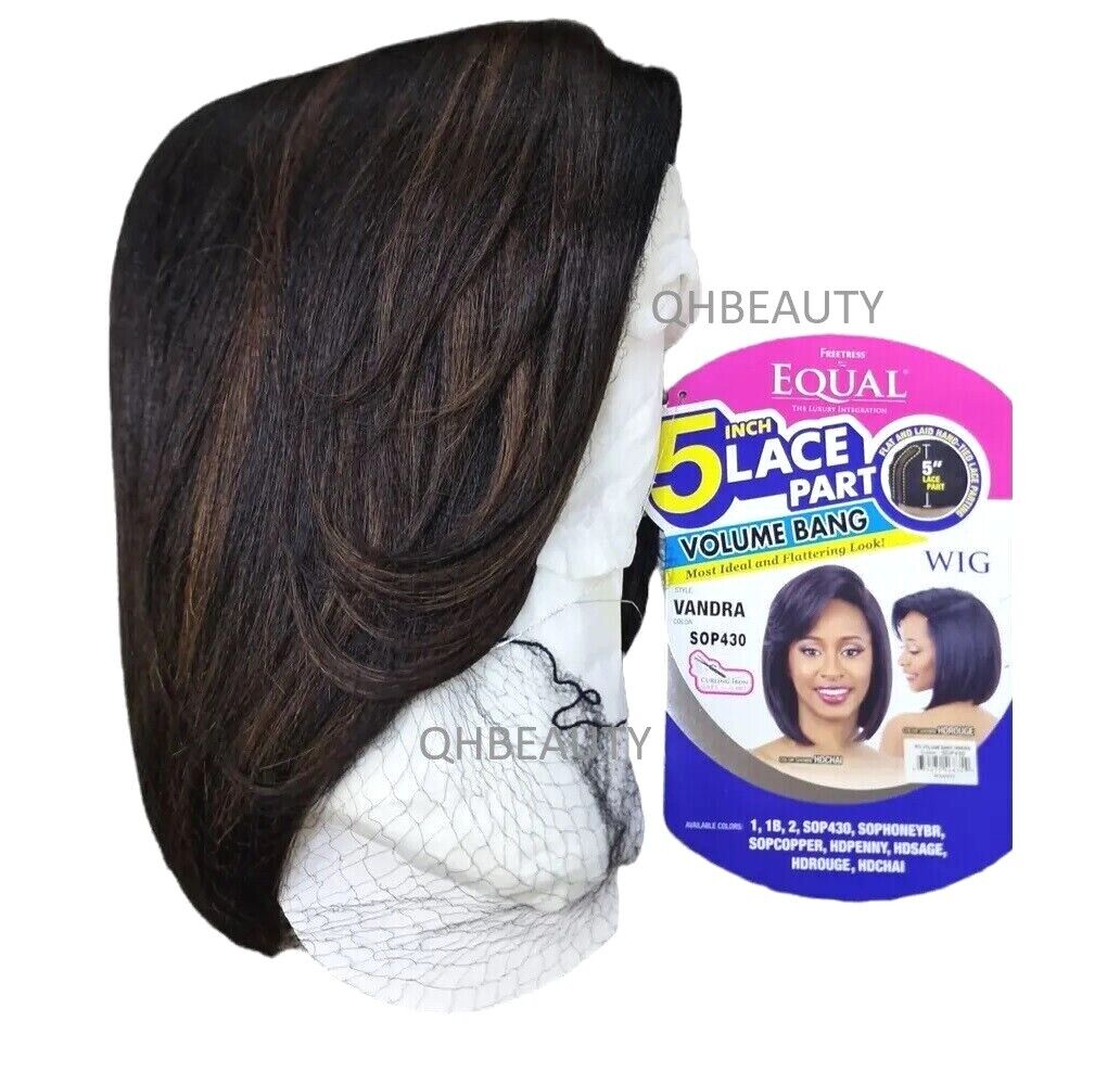 Freetress Equal Synthetic 5 Inch Part Lace front Bob Style Hair Wig - VANDRA