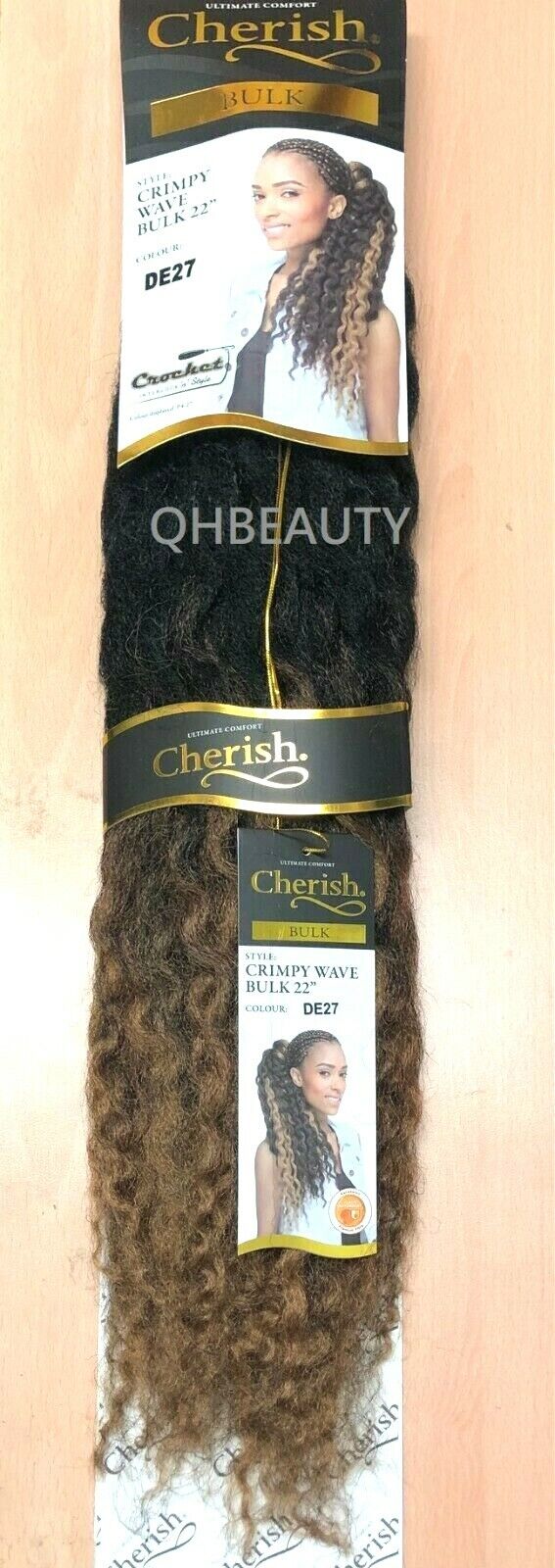 CHERISH SYNTHETIC CROCHET AFRO BULK HAIR EXTENSION BRAIDS - CRIMPY WAVE 22 INCH