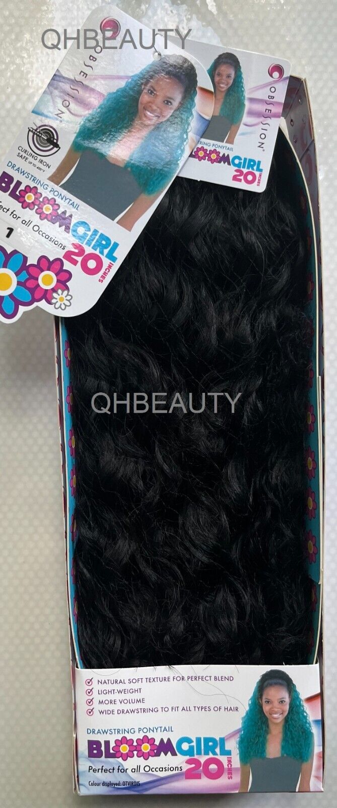 OBSESSION SYNTHETIC DRAWSTRING CURLY LONG HAIR PONYTAIL - BLOOM GIRL 20'' 30''
