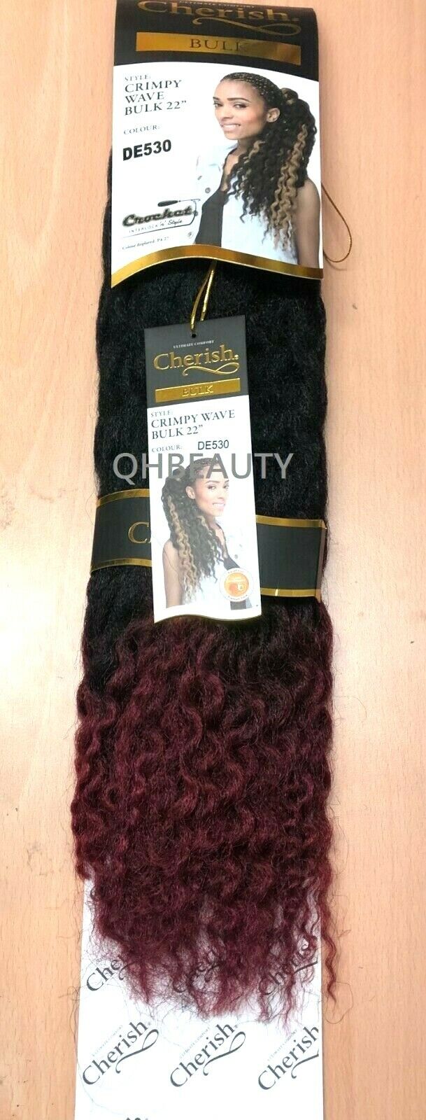 CHERISH SYNTHETIC CROCHET AFRO BULK HAIR EXTENSION BRAIDS - CRIMPY WAVE 22 INCH