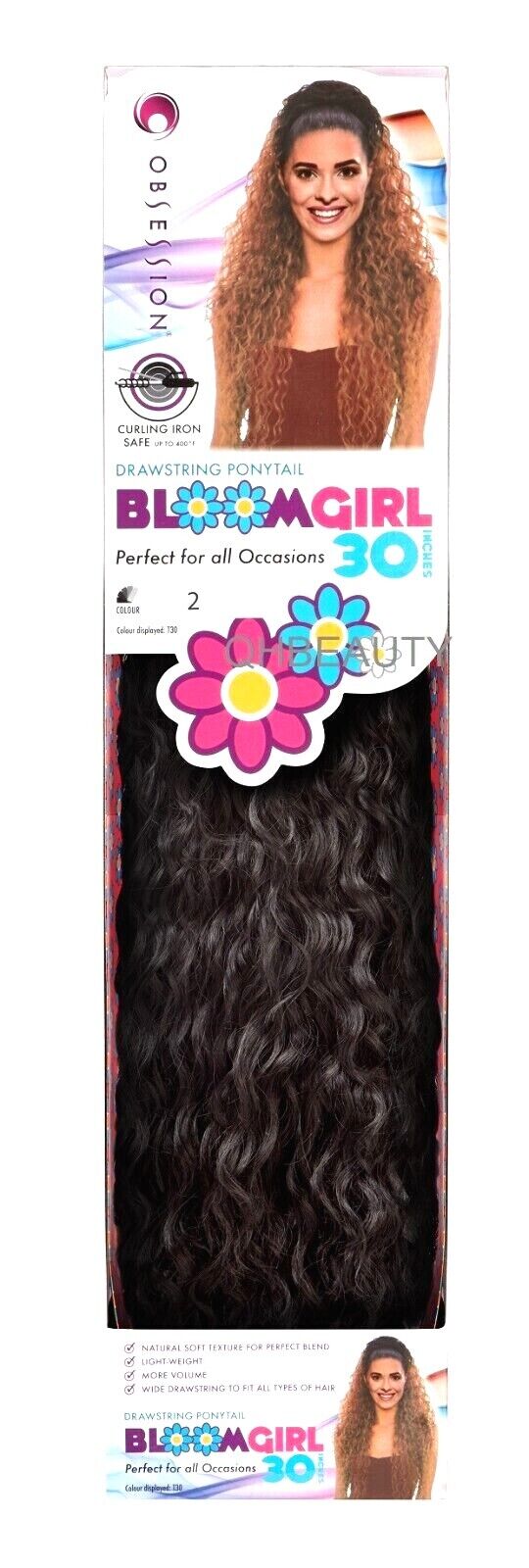 OBSESSION SYNTHETIC DRAWSTRING CURLY LONG HAIR PONYTAIL - BLOOM GIRL 20'' 30''
