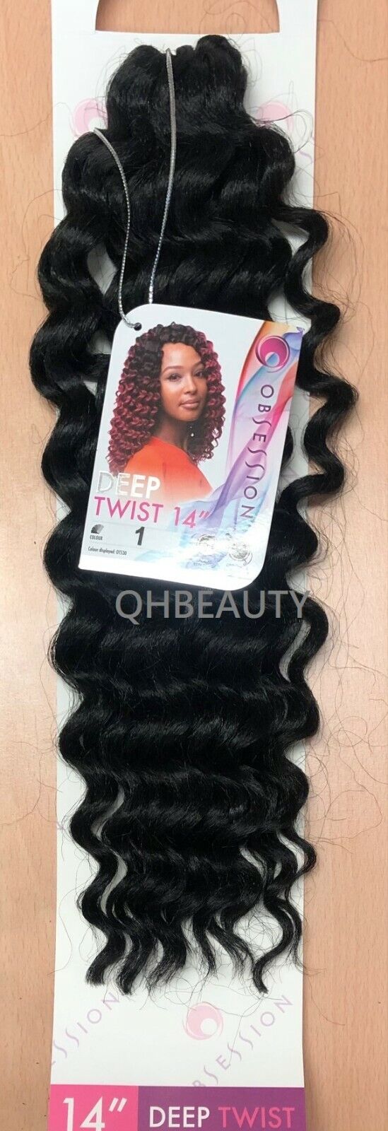 Obsession Synthetic Curly Crochet Braid Hair Extension - Deep Twist 14 inch