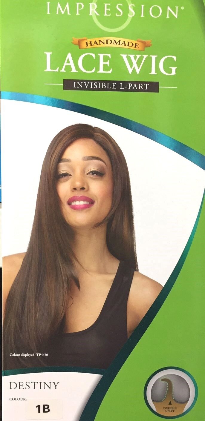 Impression Synthetic Invisible Part Long Straight Lace Front Hair Wig - Destiny