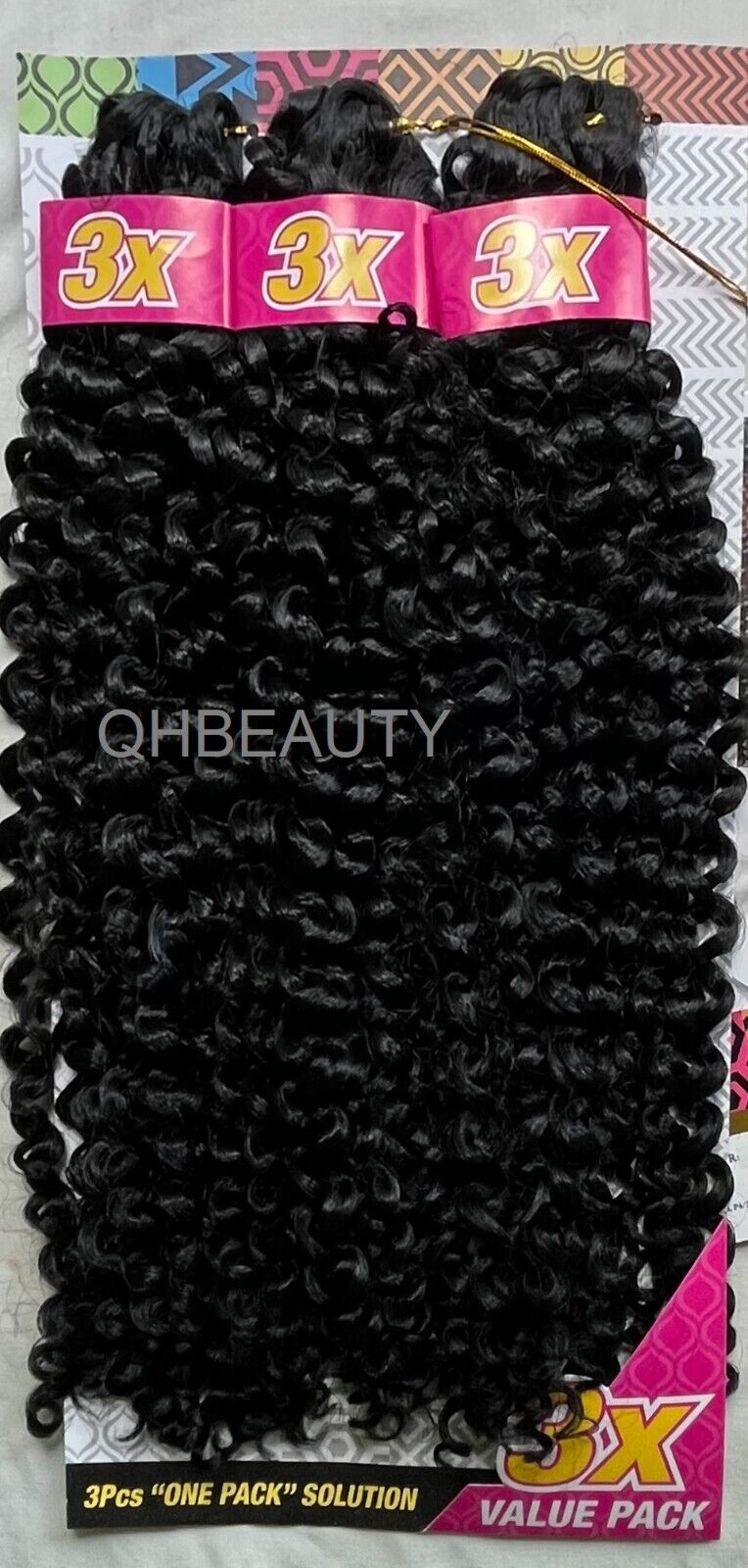 CHERISH SYNTHETIC CROCHET BRAID HAIR EXTENSION - 3 X WATER WAVE 14'' and 18''