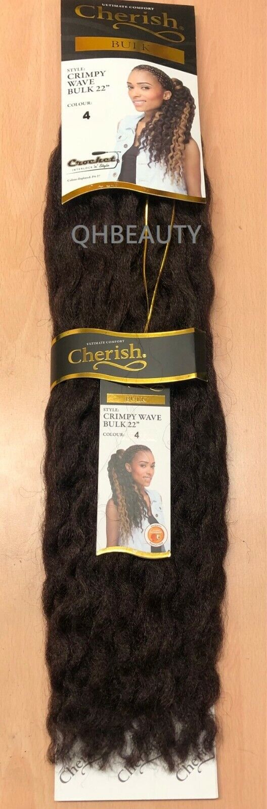 CHERISH SYNTHETIC CROCHET AFRO BULK HAIR EXTENSION BRAIDS - CRIMPY WAVE 22 INCH