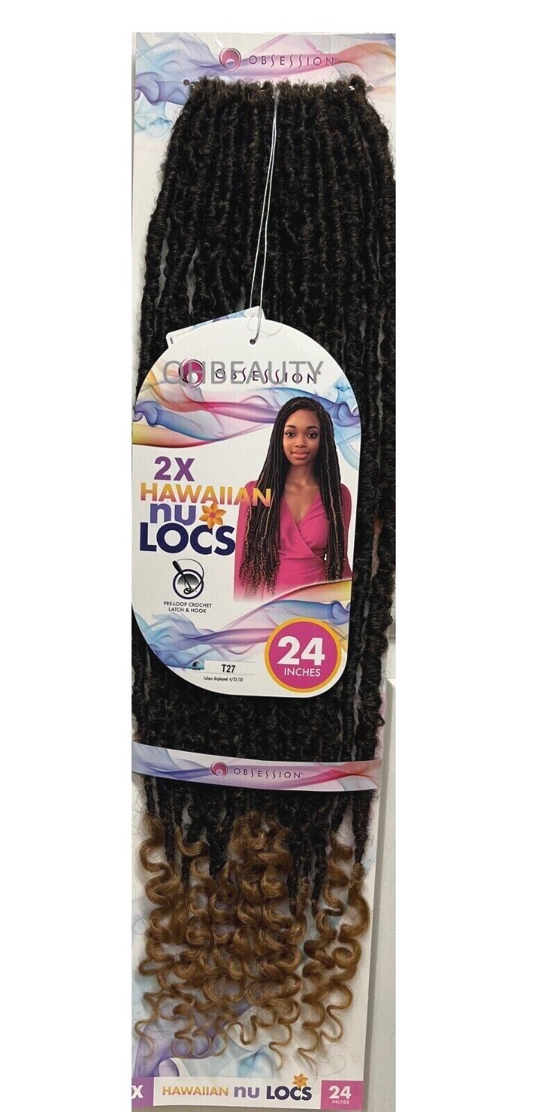 Obsession Synthetic Crochet Pre Loop Braid Hair Extension - HAWAIIAN NU LOCS 24
