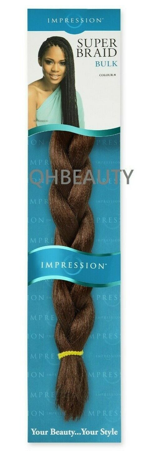 Impression Synthetic 3 X Bundle Pack Crochet Hair Extensions - Super Braid 52 "