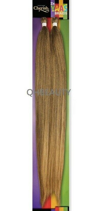 CHERISH SYNTHETIC YAKY LONG STRAIGHT HAIR EXTENSIONS 2 X YAAS BRAIDS 20'' - 28''
