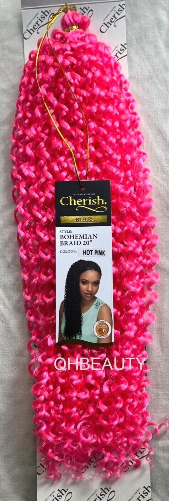 CHERISH SYNTHETIC CROCHET CURLY HAIR EXTENSION BRAID - BOHEMIAN BULK 20 INCH