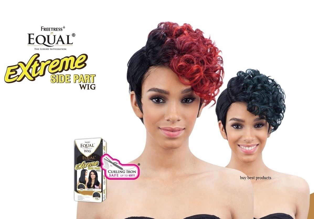 Freetress Equal Synthetic Curly Extreme Side Part HAIR Wig - VINCE