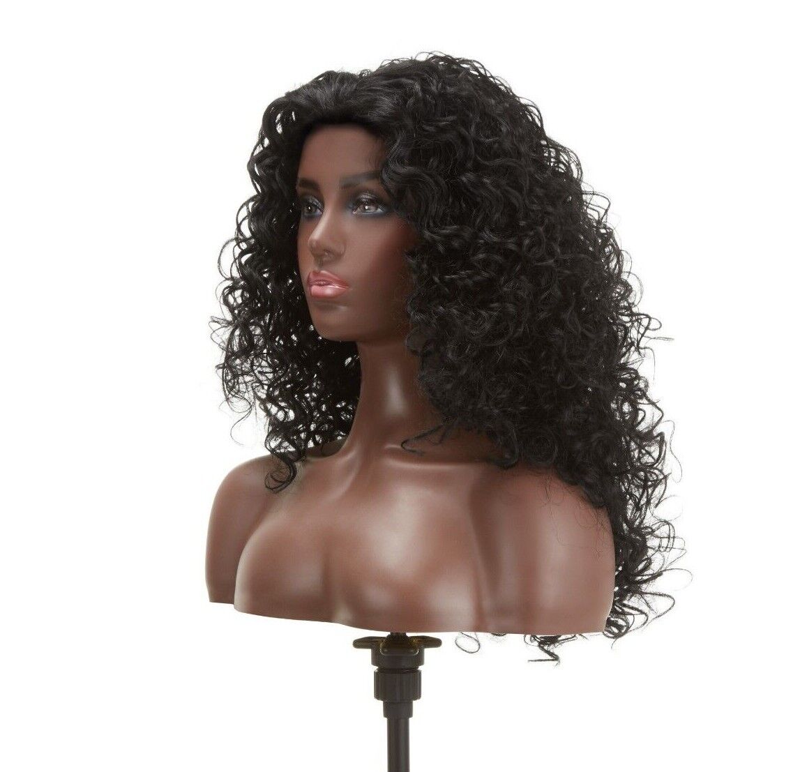 Impression Synthetic Natural Hair Line Long Curly Lace L Part Hair Wig - Emma